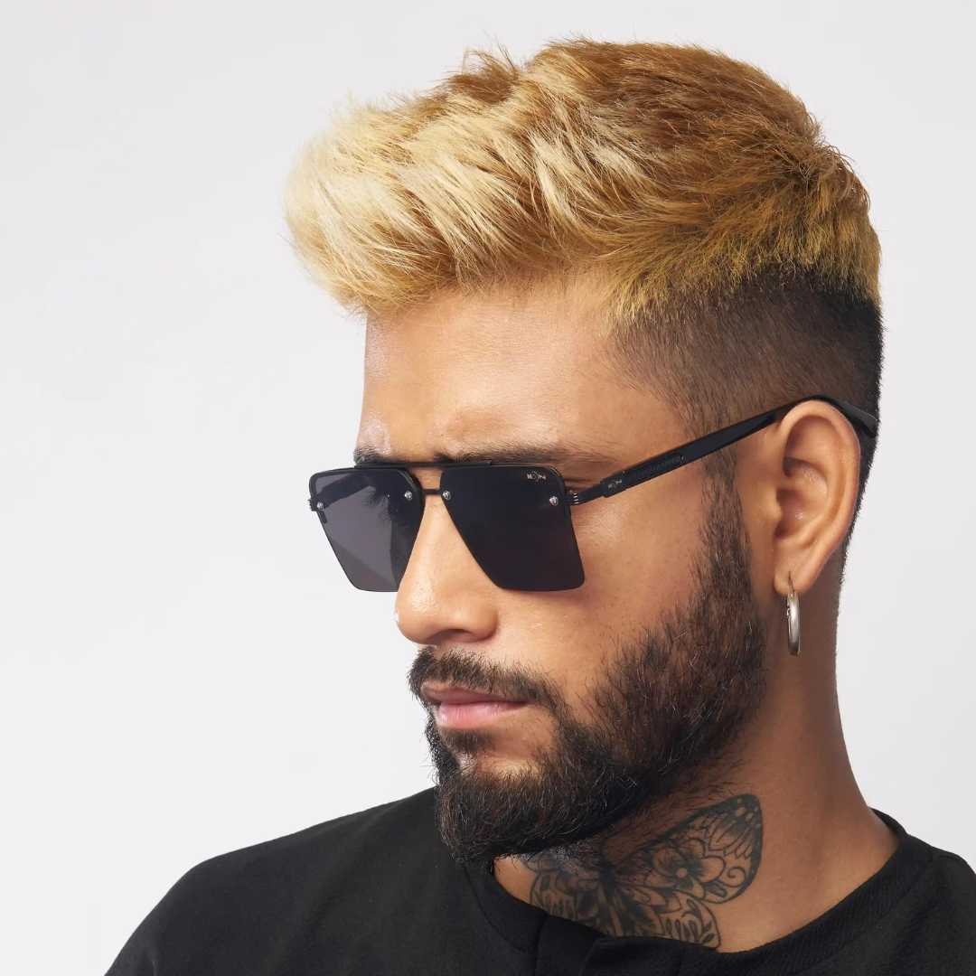 MOONX ICONIC S1 – UV400 Square Metal Frame Sunglasses (Unisex)