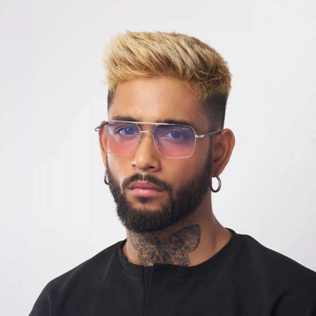 MOONX PHOBOS S2 – UV400 Rectangular Metal Sunglasses (Unisex)