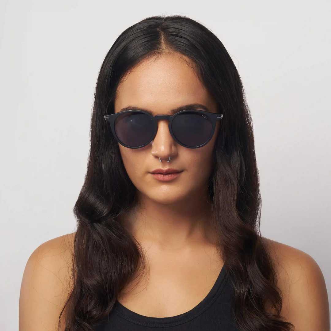 MOONX ORBIT S1 – Polarised Round Metal Frame Sunglasses (Unisex)