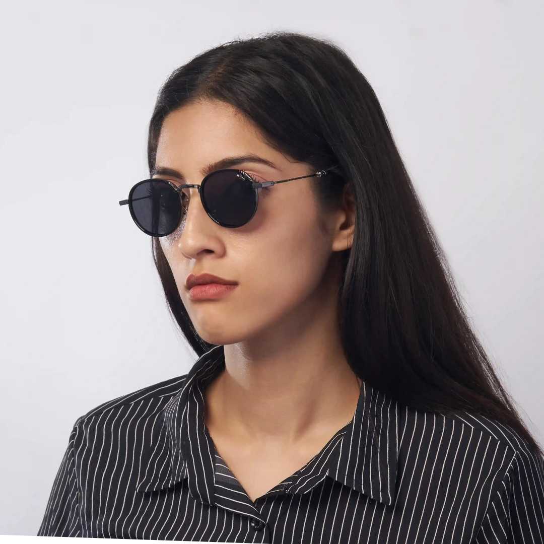 MOONX MOONSHINE S4 – Polarised Classic Round Metal Sunglasses (Unisex)
