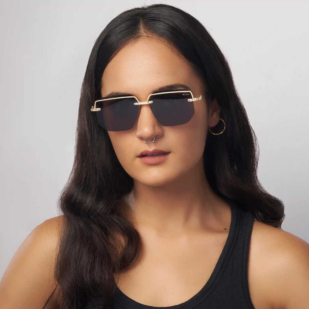 MOONX DEIMOS S3 – Futuristic Metal Frame Sunglasses (Unisex)