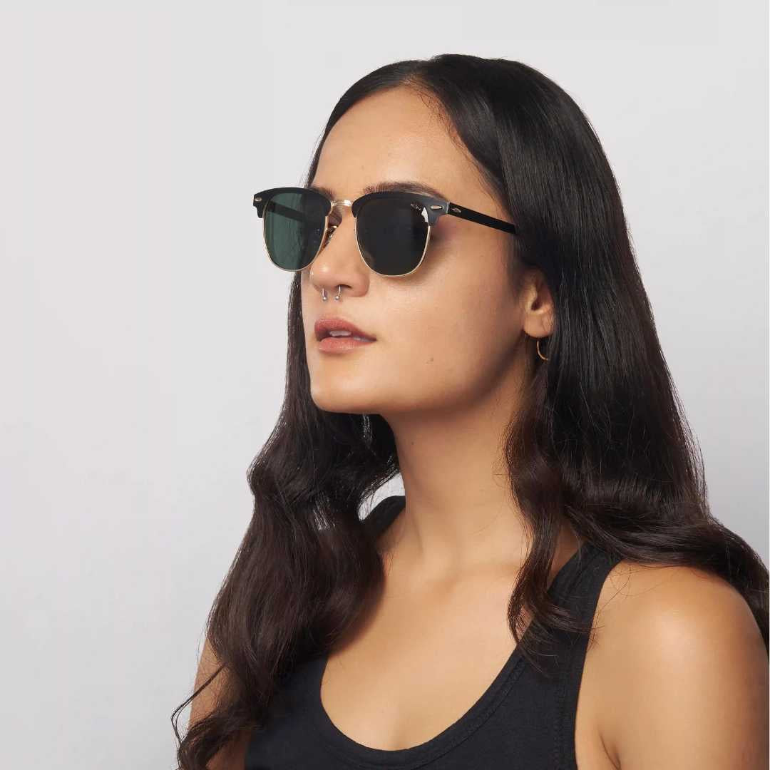 MOONX CLASSIC CLUB S2 – Polarised Clubmaster Sunglasses (Unisex)
