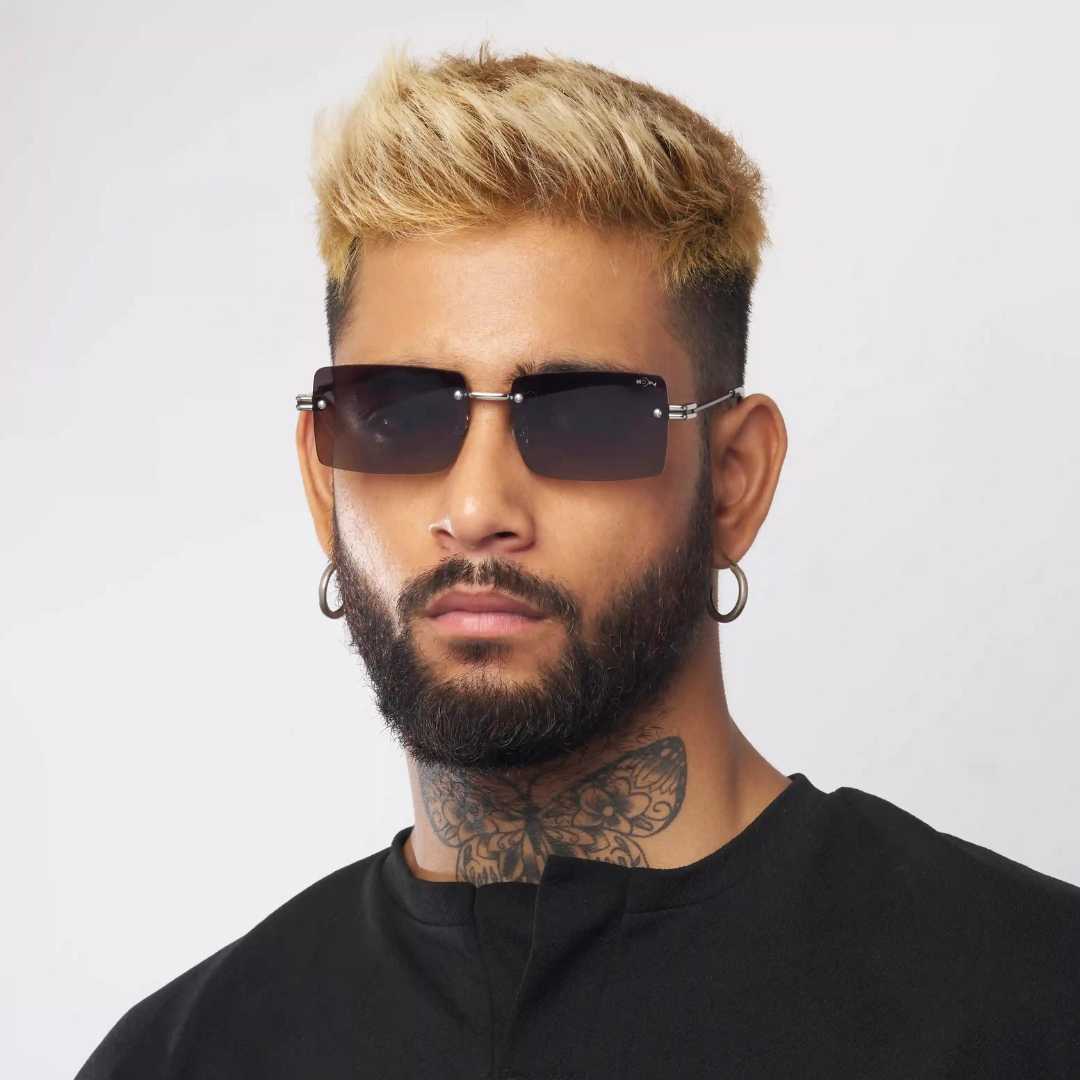 MOONX STARMADE S4 – Polarised Rimless Rectangular Sunglasses (Unisex)