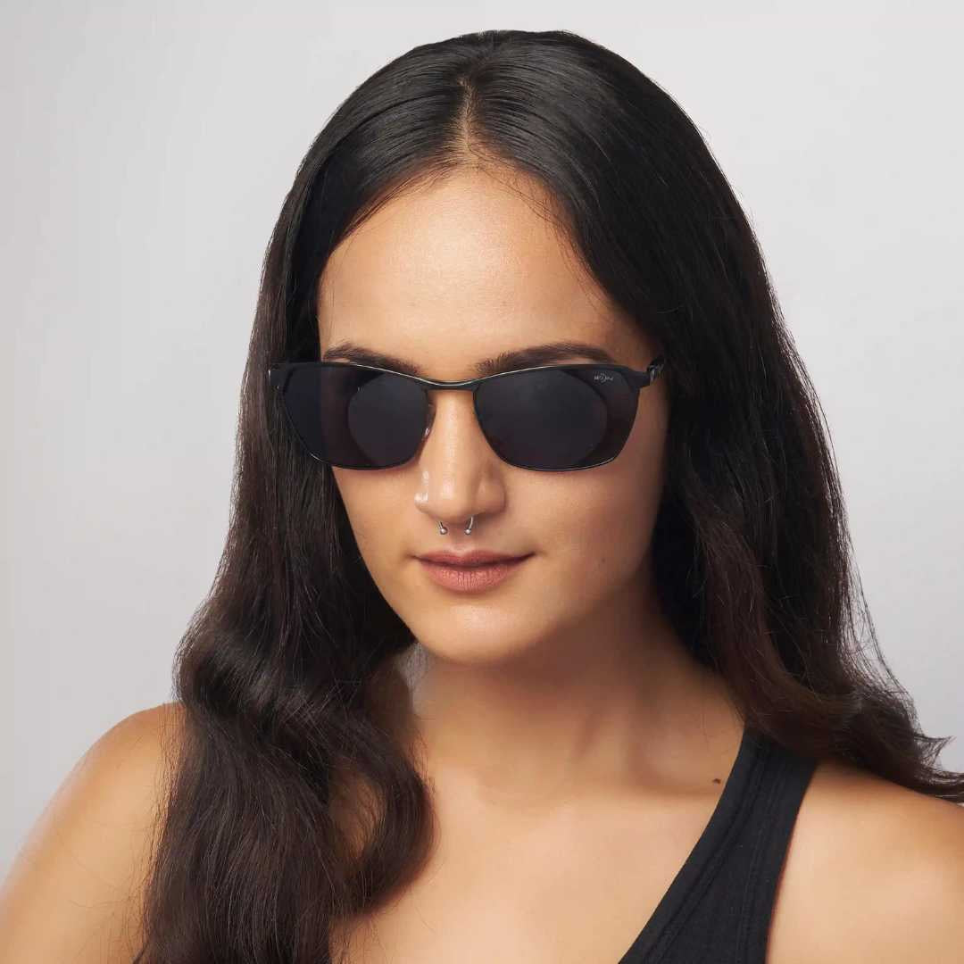 MOONX CLASSIC SLEEK S2 – Polarised Wrap‑Around Retro Sunglasses (Unisex)