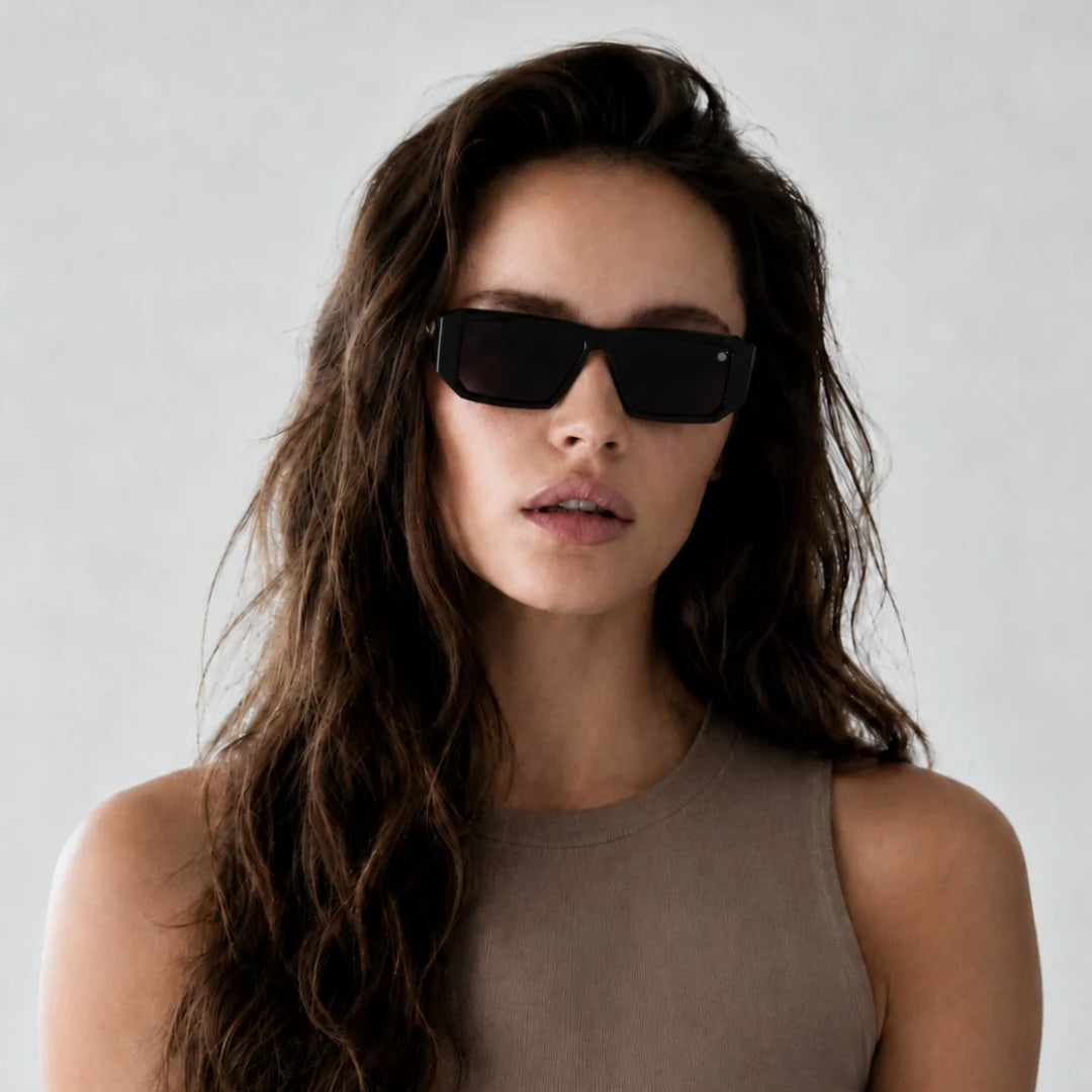 MOONX LUNA - UV400 Premium & Bold Rectangular Frame Sunglasses