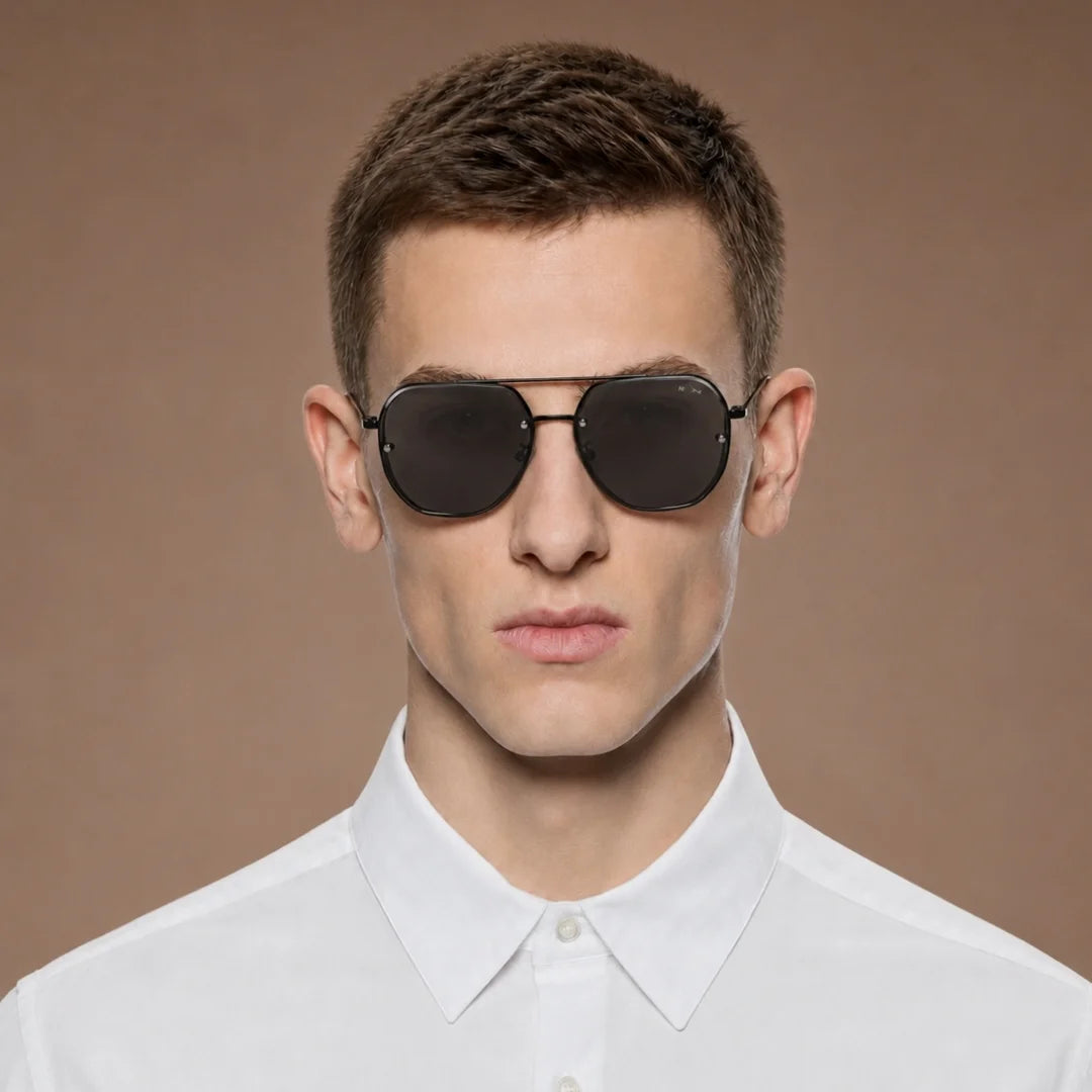 MOONX MAJOR S1 – UV400 Aviator Metal Frame Sunglasses (Unisex)