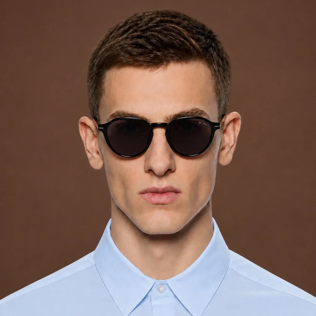 MOONX MARTIAN – Polarised Round Frame Sunglasses (Unisex)