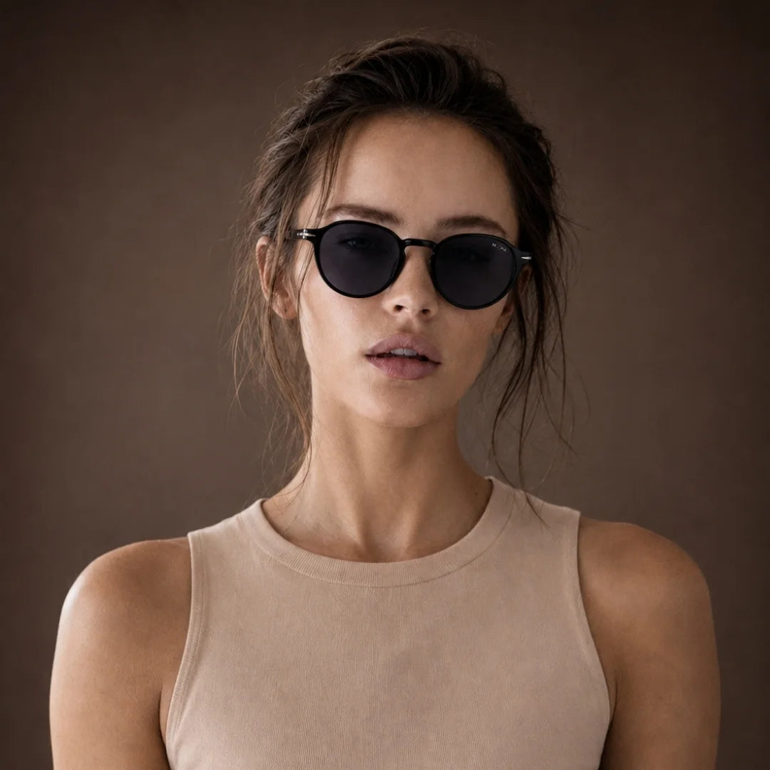 MOONX MARTIAN – Polarised Round Frame Sunglasses (Unisex)