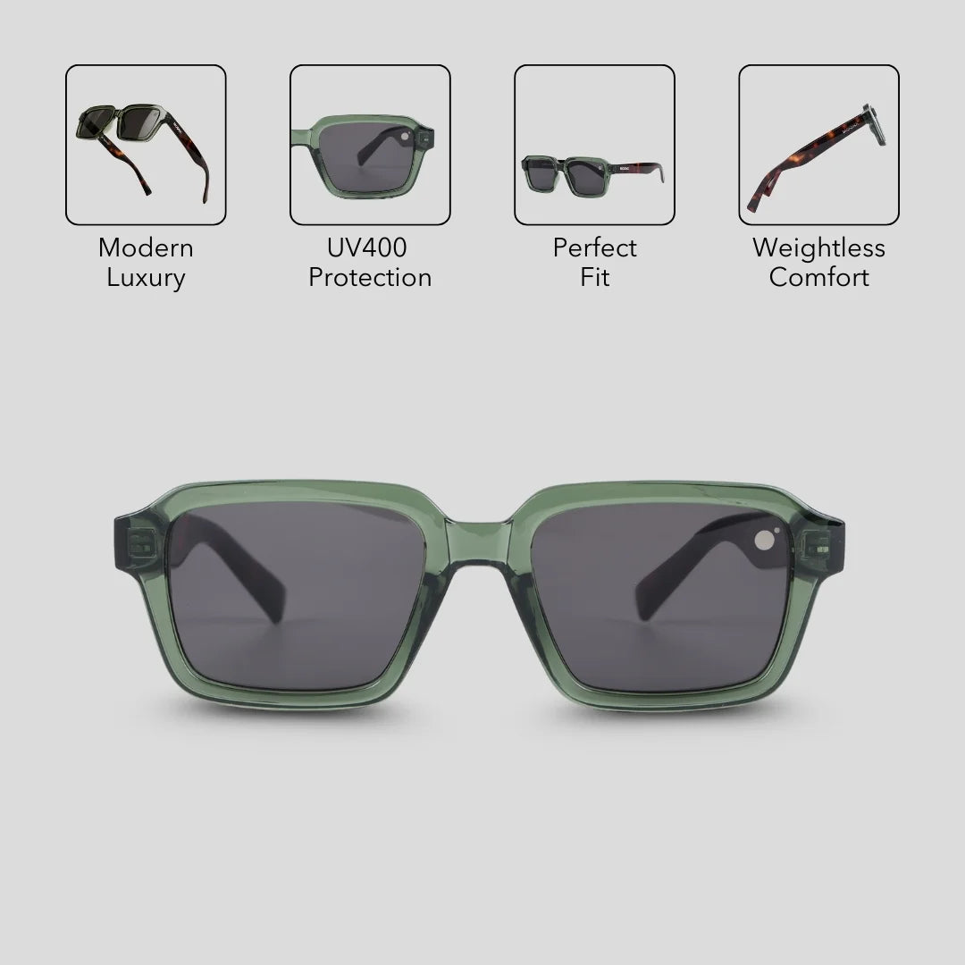 MOONX RIGEL S2 – UV400 Modern Square Sunglasses (Unisex)