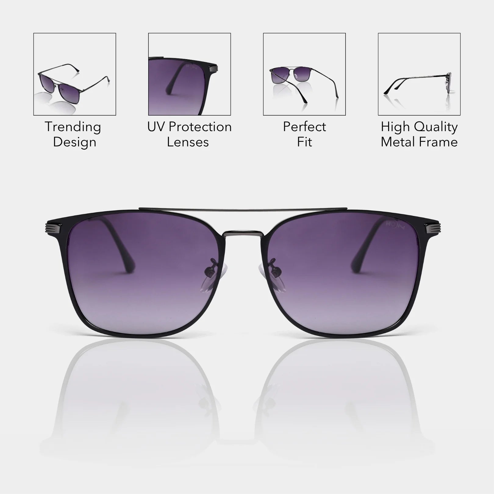 MOONX LAPETUS S2 – Polarised Lightweight Metal frame Sunglasses (Unisex)