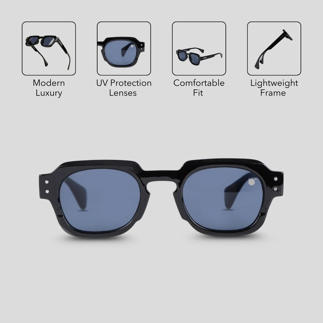MOONX KNIGHT S1 – UV400 Modern Classic Sunglasses (Unisex)