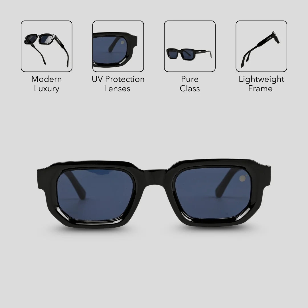 MOONX ROGER S1 – UV400 Geometrical Luxury Sunglasses (Unisex)