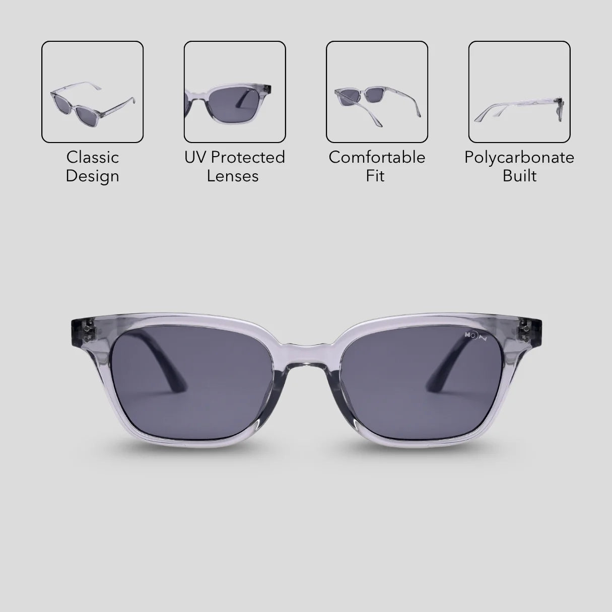 MOONX MAGNETIC S3 – UV400 Edgy Cat‑Eye Sunglasses (Unisex)