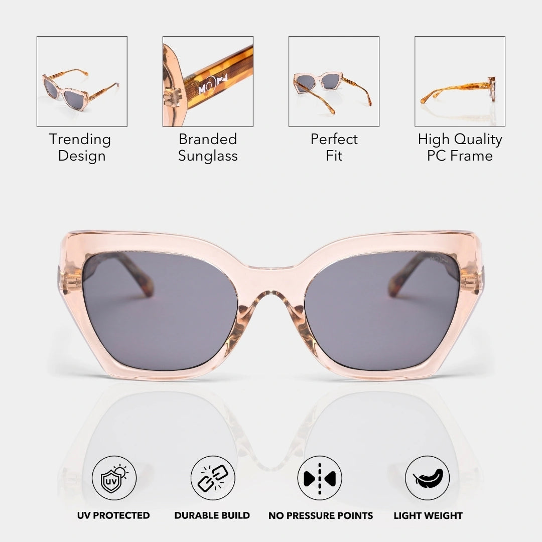 MOONX CYNTHIA S6 – UV400 Oversized Sunglasses (Women)