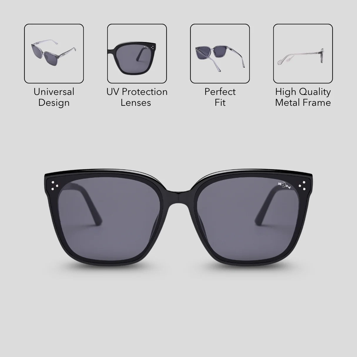 MOONX ROCK S1 – UV400 Oversized Sunglasses (Unisex)