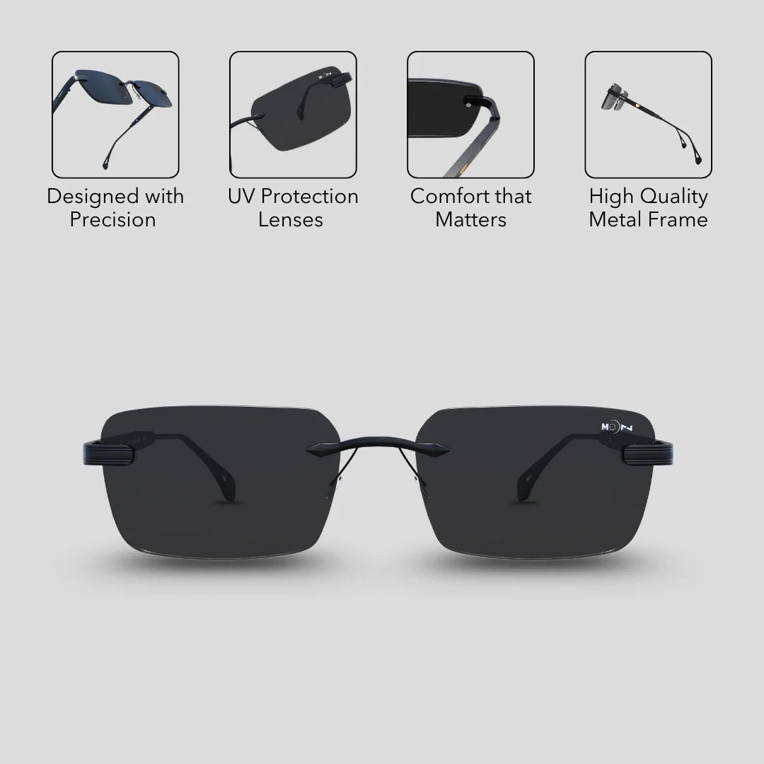 MOONX MATTERS S1 - UV400 Luxury Rimless Sunglasses