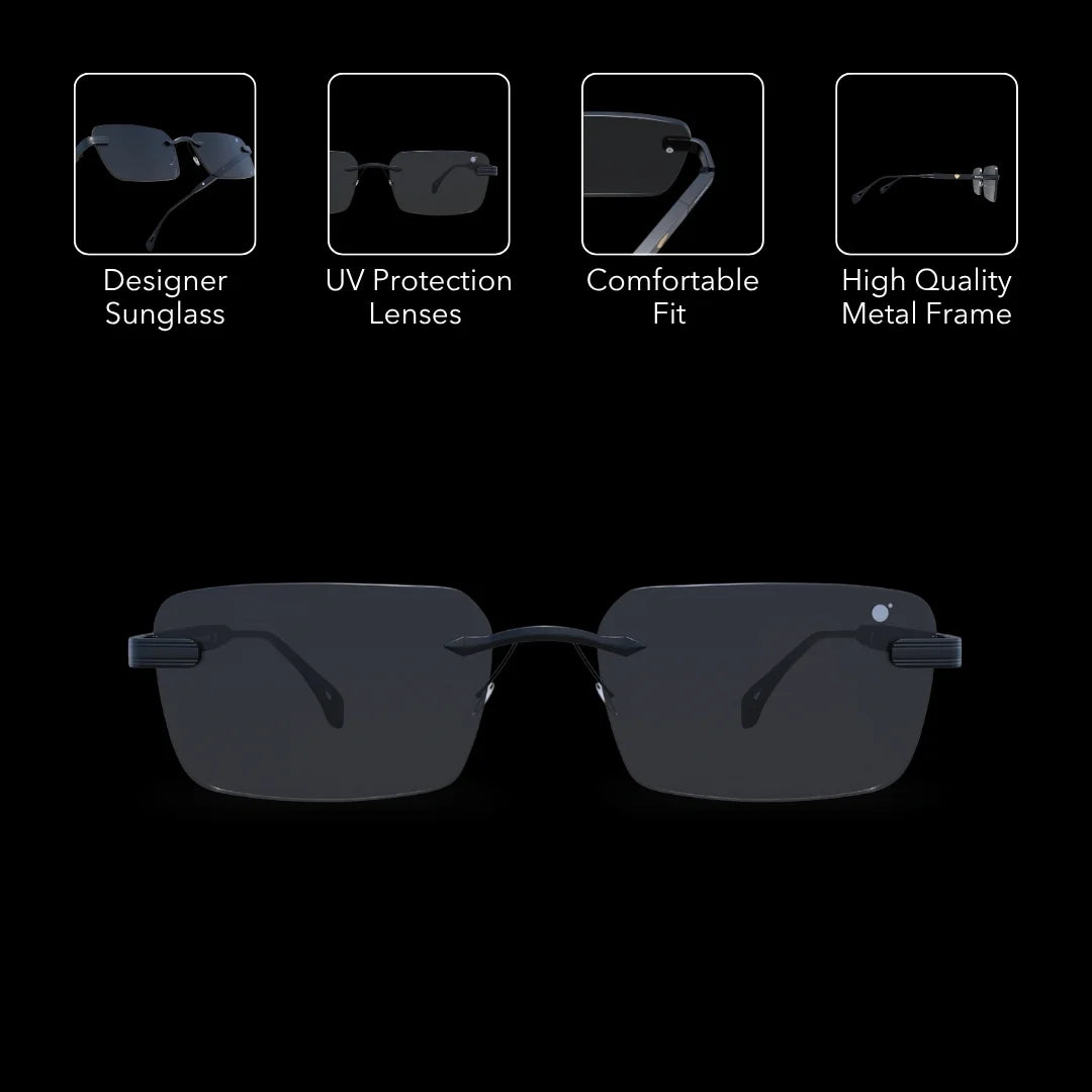MOONX MATTERS S1 - UV400 Luxury Rimless Sunglasses