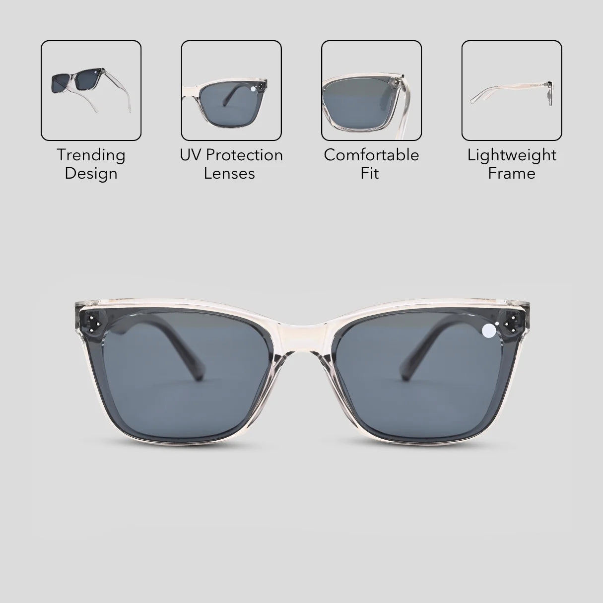 MOONX MAVE S2 – UV400 Sleek Modern Sunglasses (Unisex)
