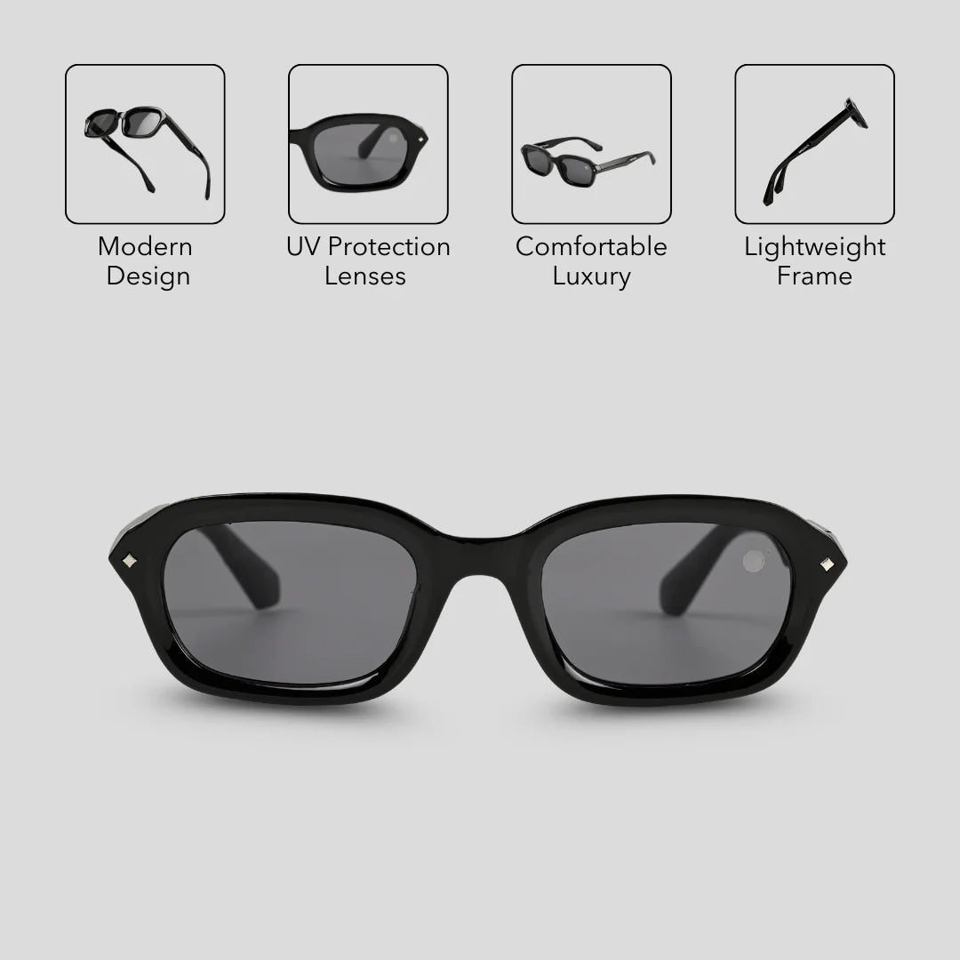 MOONX BLACKEYE S1 – UV400 Retro Sunglasses (Unisex)