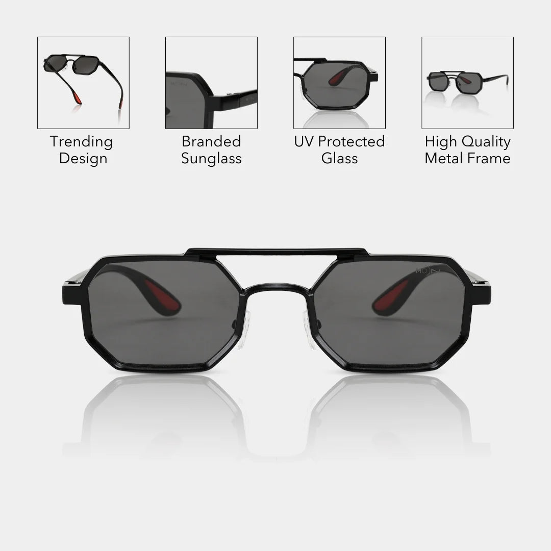 MOONX CLASSIC EDGE S1 – UV400 Modern Shape Sunglasses (Unisex)