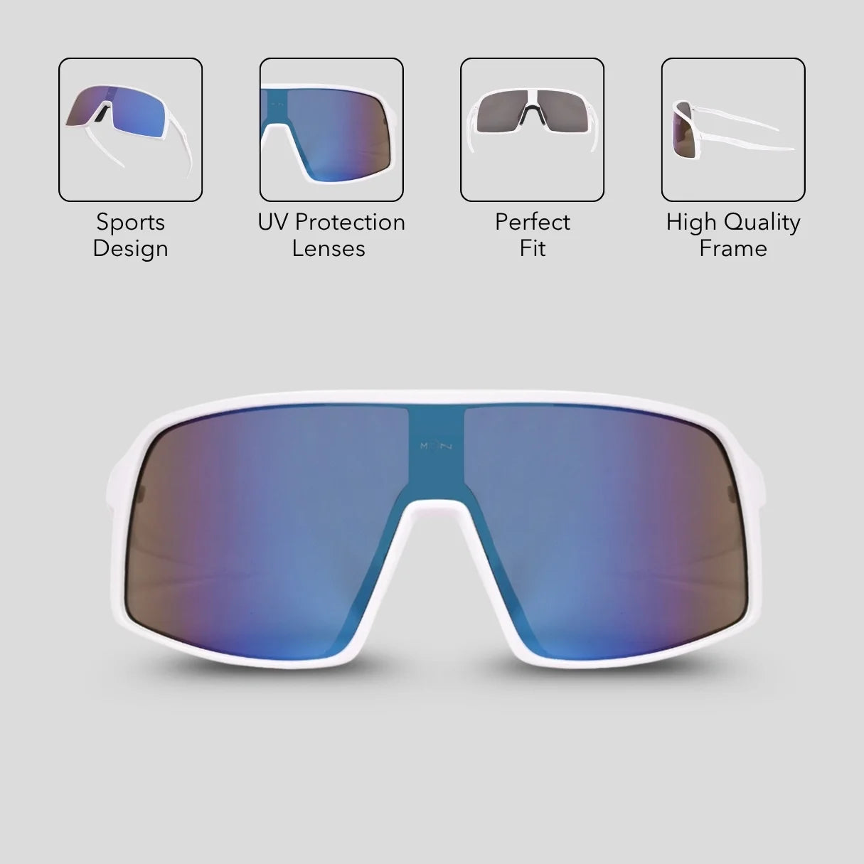MOONX X-HERO S3 – UV400 Sports and Biking Sunglasses (Unisex)