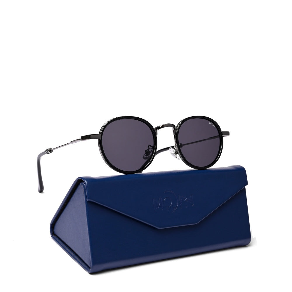 MOONX MOONSHINE S4 – Polarised Classic Round Metal Sunglasses (Unisex)