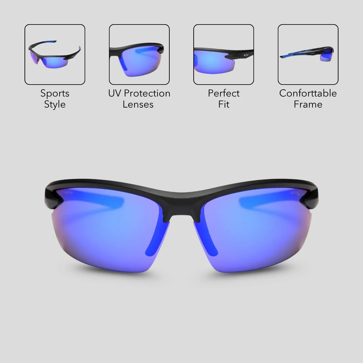 MOONX SPORTS – UV400 Performance Sunglasses (Unisex, Sport Edition)