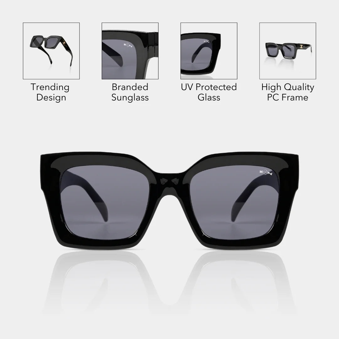 MOONX CALYPSO – UV400 Oversized Fashion Sunglasses (Women)