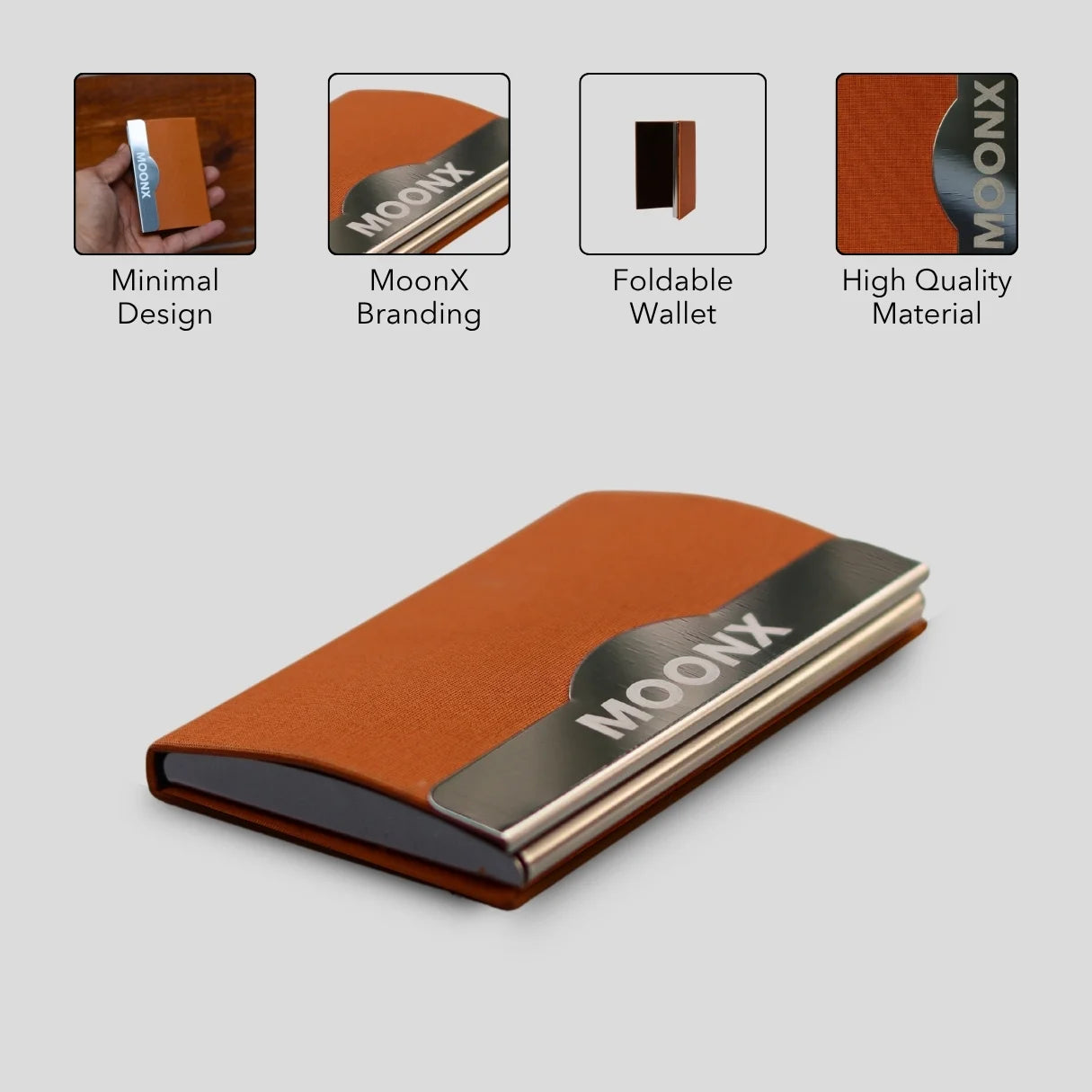 MOONX METAL BEAUTY (PREMIUM WALLET CUM CARD HOLDER)