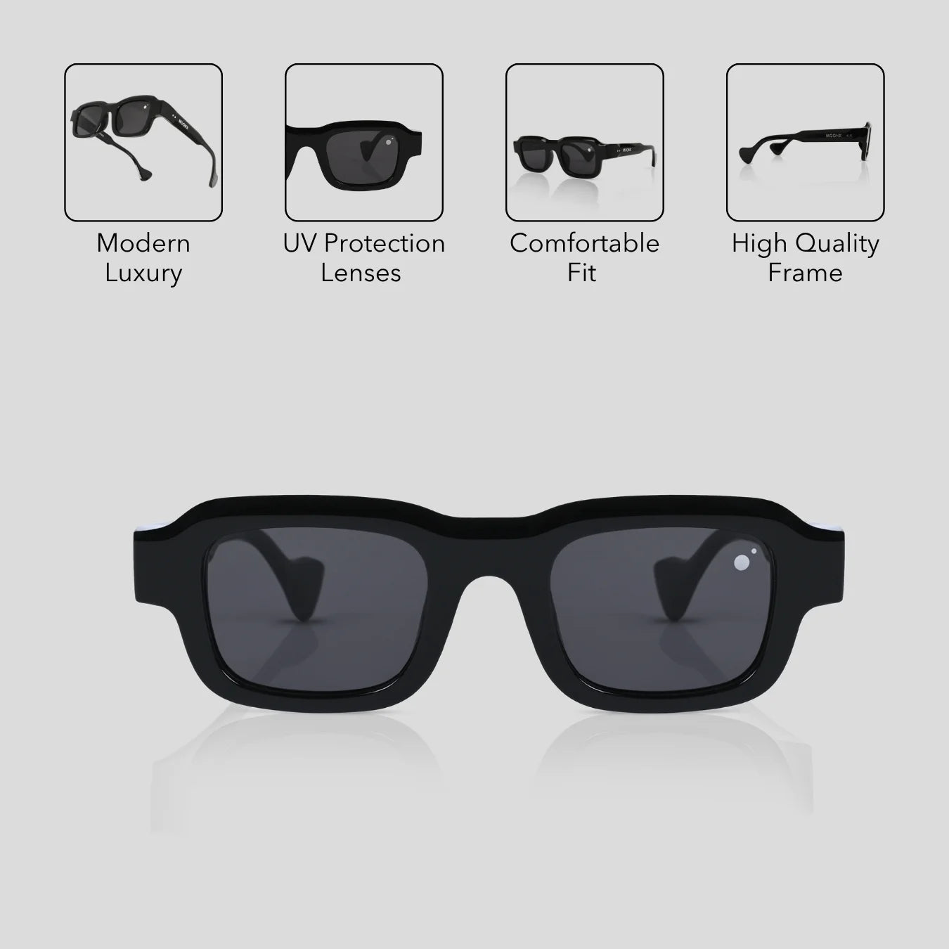 MOONX NEBULA S1 – UV400 Modern Classic Luxury Sunglasses (Unisex)