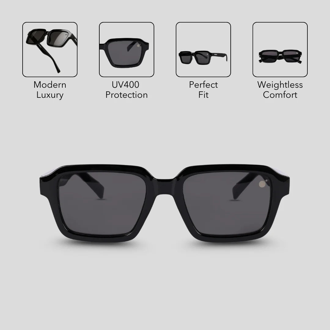 MOONX RIGEL S1 – UV400 Modern Square Sunglasses (Unisex)