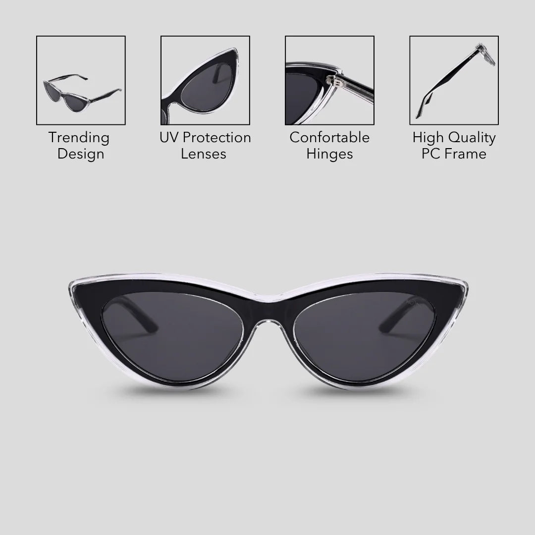 MOONX MOONEYE – UV400 Cat‑Eye Sunglasses (Women)