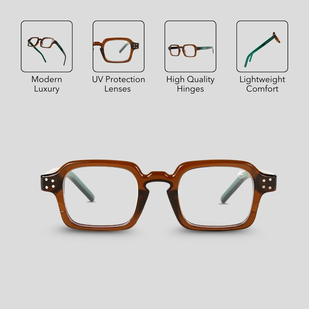 MOONX SPECTRA S8 – Minimalist Rectangular Sunglasses (Unisex)