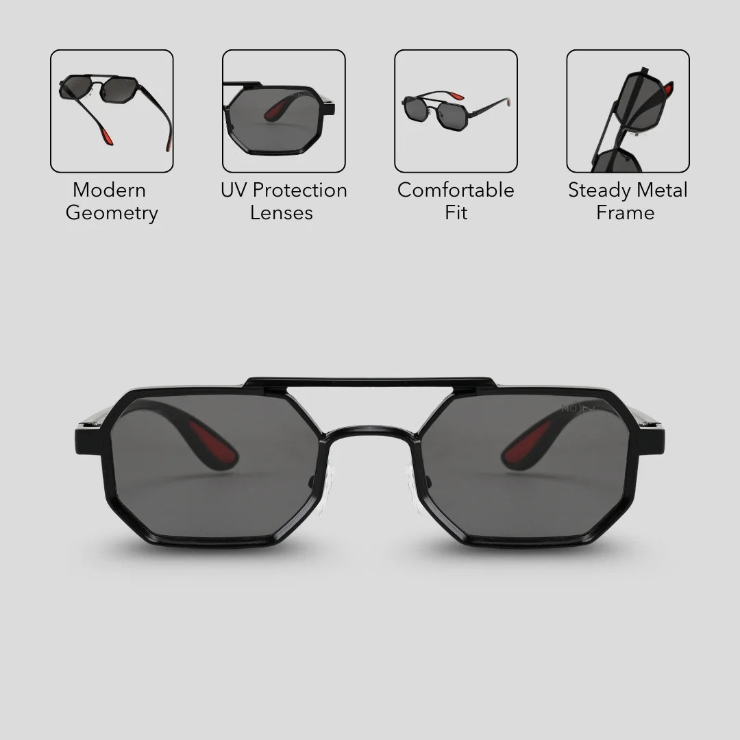 MOONX CLASSIC EDGE S1 – UV400 Modern Shape Sunglasses (Unisex)