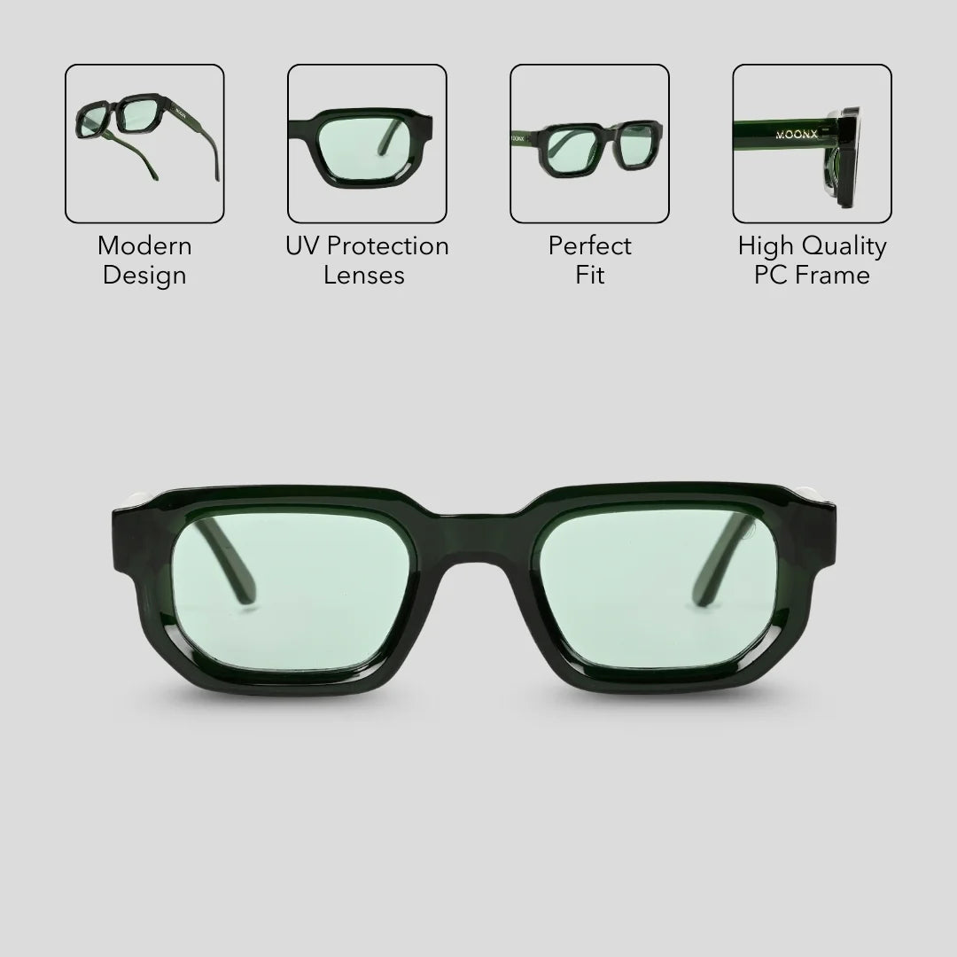 MOONX PHOTONIC S4 – UV400 Geometrical Luxury Sunglasses (Unisex)