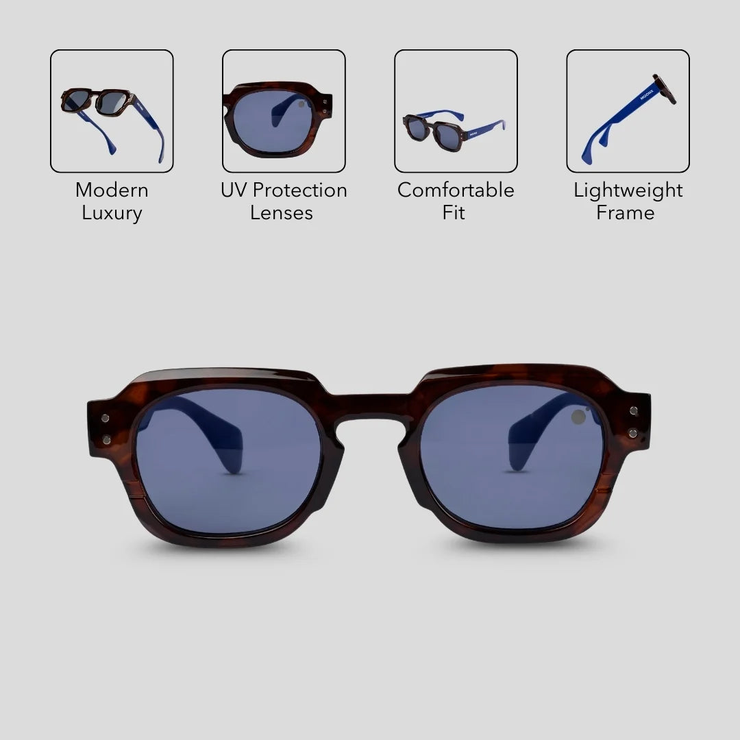 MOONX KNIGHT S3 – UV400 Modern Classic Sunglasses (Unisex)