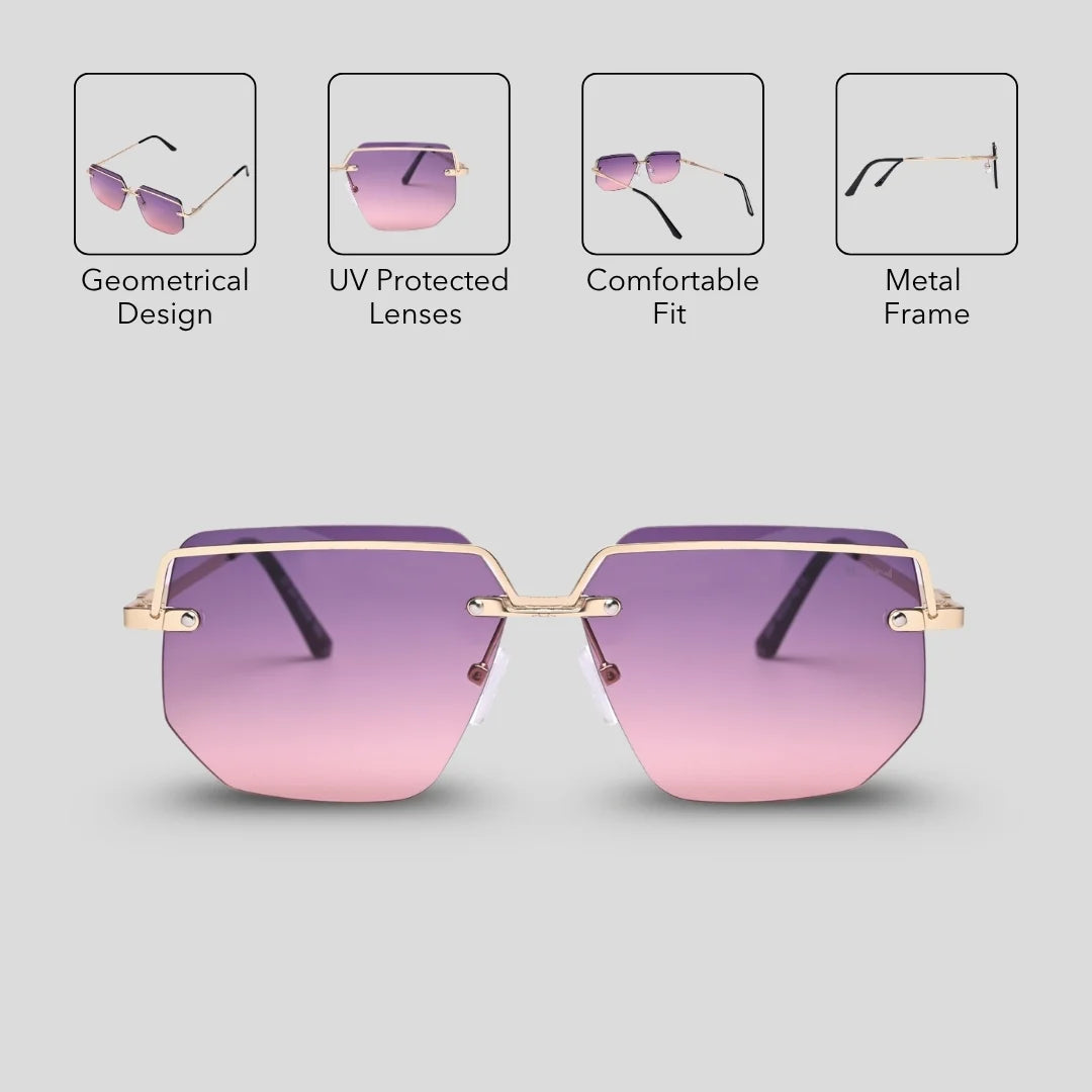 MOONX DEIMOS S4 – Futuristic Metal Frame Sunglasses (Unisex)