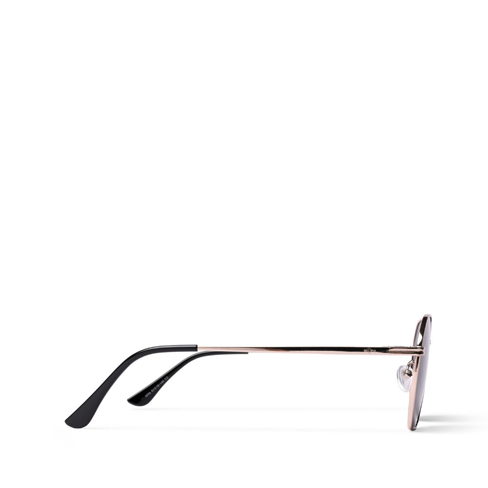 MOONX MIRANDA S2 – UV400 Geometric Round Metal Sunglasses (Unisex)