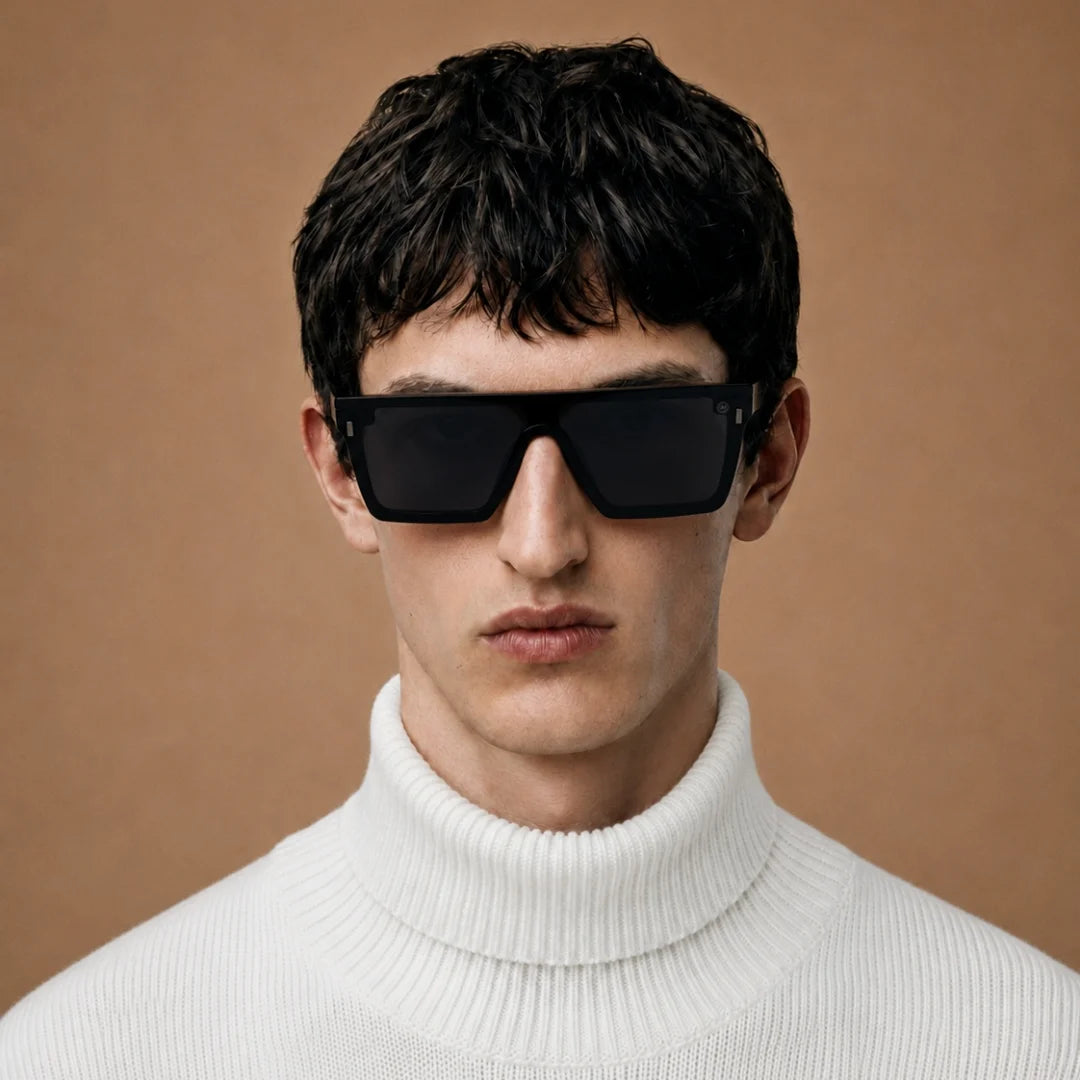 MOONX TREND SETTER – Polarised Rectangular Luxury Sunglasses (Unisex)