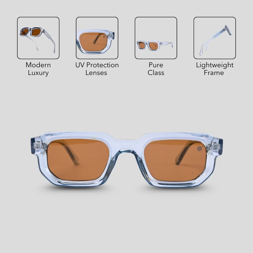 MOONX ROGER S2 – UV400 Geometrical Luxury Sunglasses (Unisex)