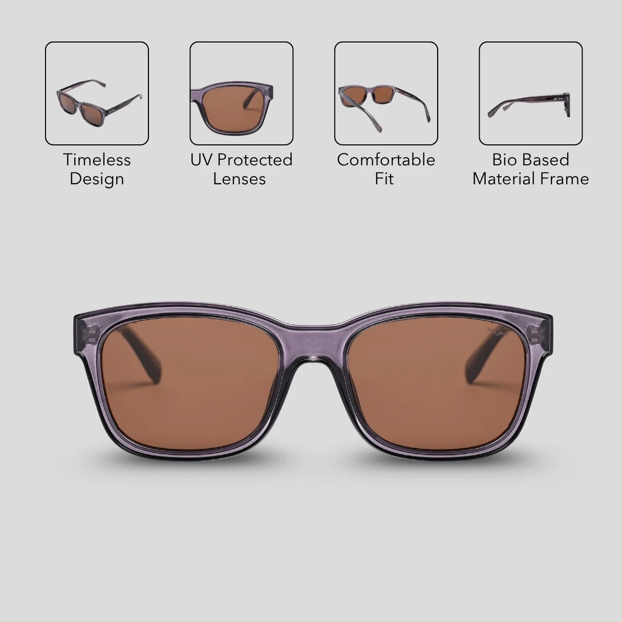 MOONX MENSIS S7 – UV400 Rectangular Sunglasses (Unisex)