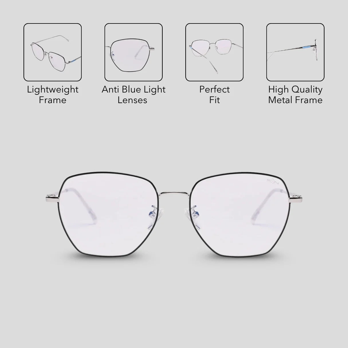 MOONX READER (Anti-Blue) – Round Design Anti-Blue Light Glasses (Unisex)