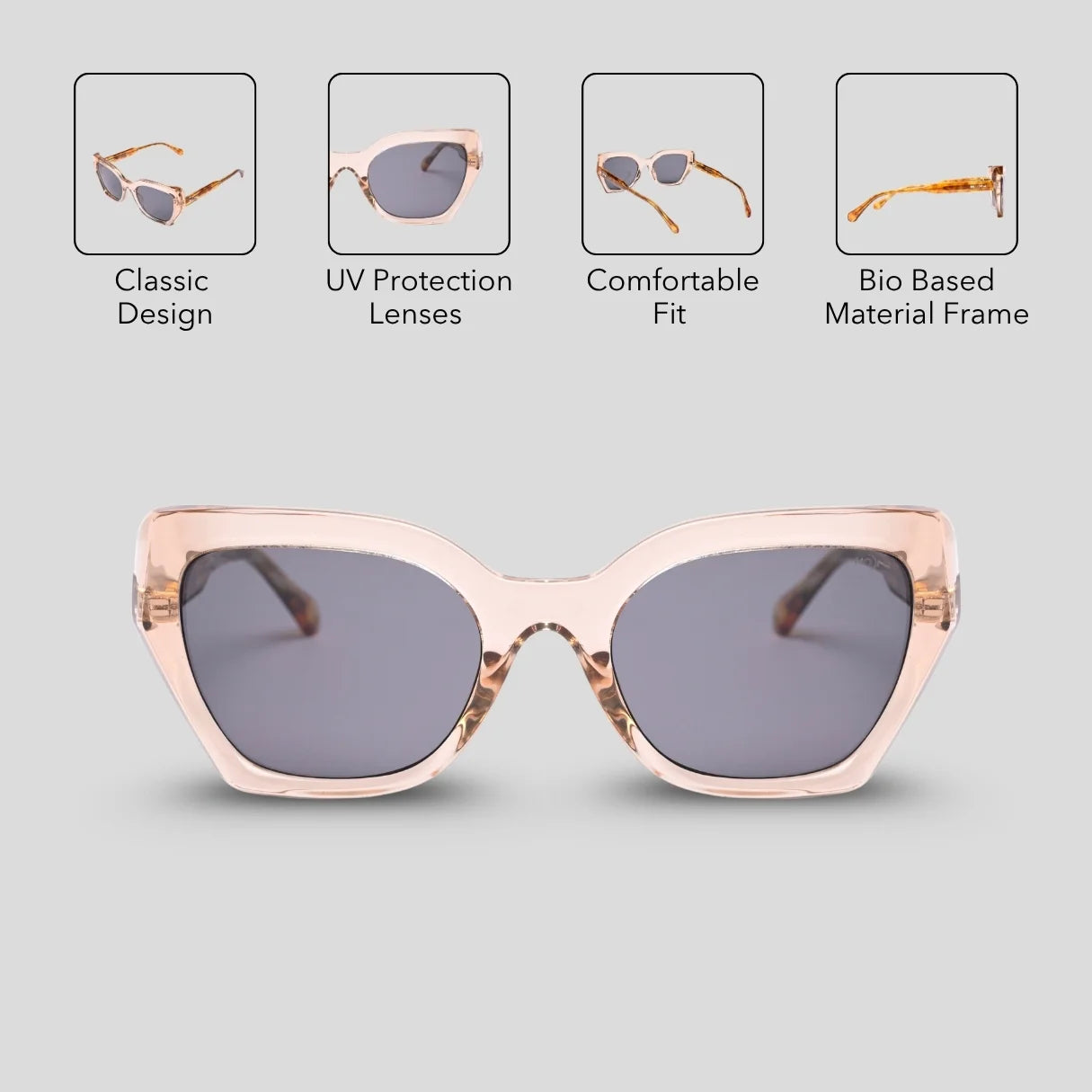 MOONX CYNTHIA S6 – UV400 Oversized Sunglasses (Women)