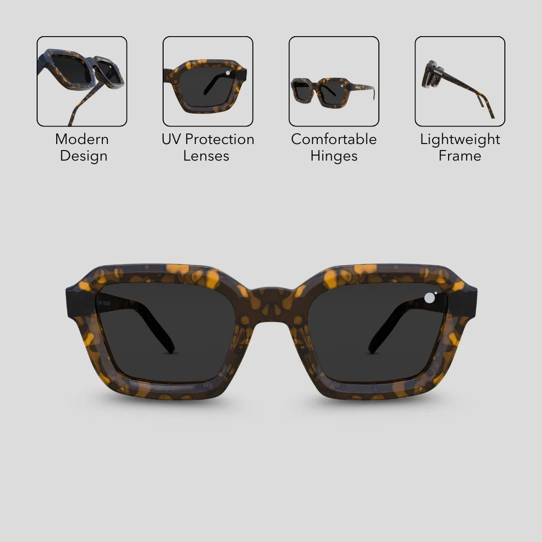 MOONX EROS S2 – UV400 Modern Geometrical Sunglasses (Unisex)