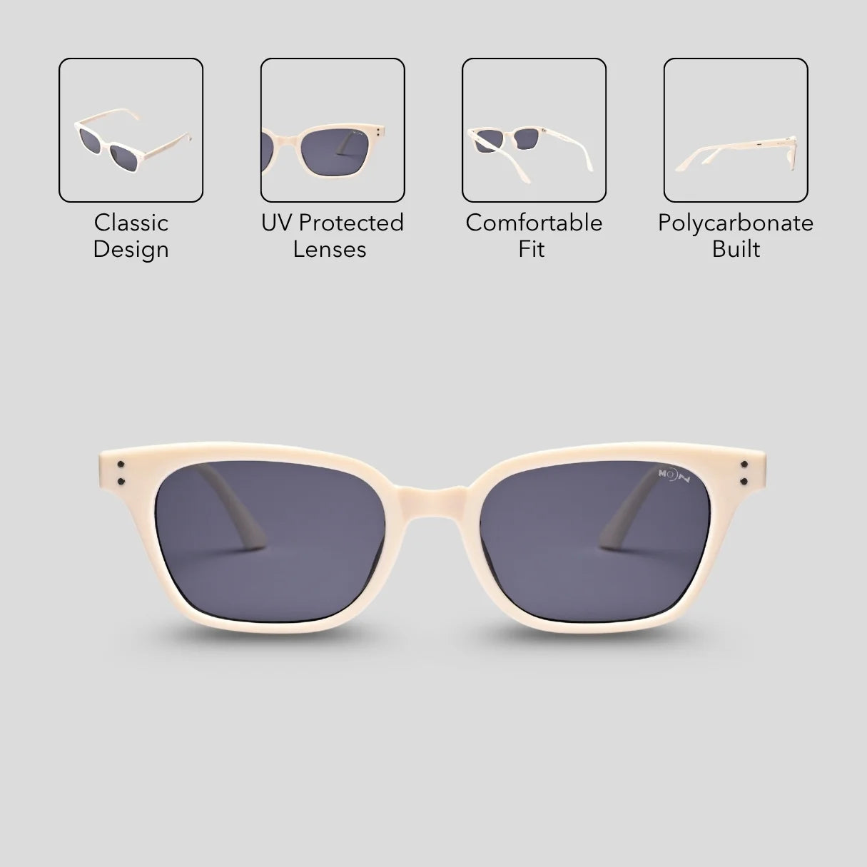 MOONX MAGNETIC S1 – UV400 Edgy Cat‑Eye Sunglasses (Unisex)