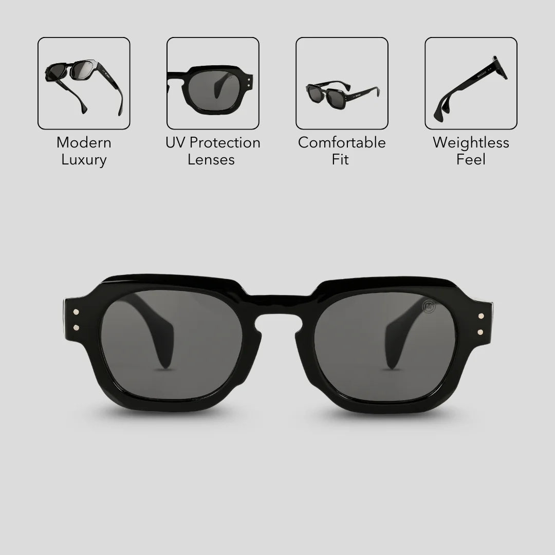 MOONX ATOM – UV400 Modern Luxury Sunglasses (Unisex)