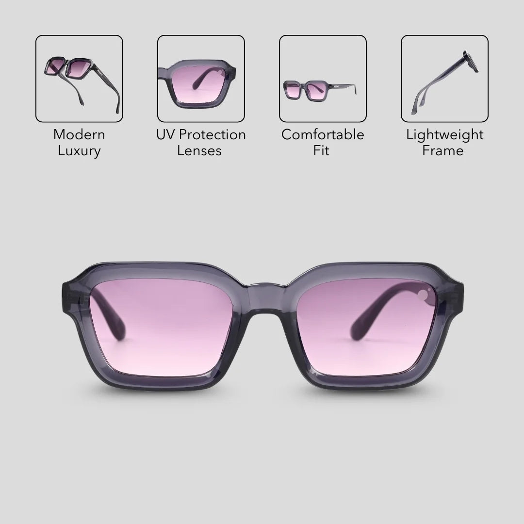 MOONX SPOTLIGHT S7 – UV400 Luxury Square Sunglasses (Unisex)
