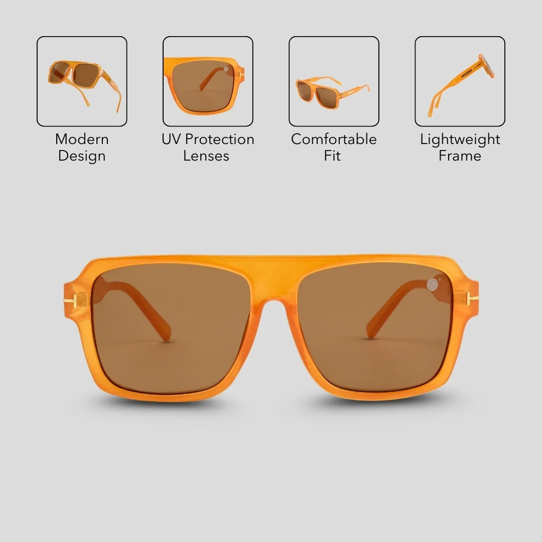 MOONX DEEPSHIFT S3 – UV400 Square Luxury Sunglasses (Unisex)