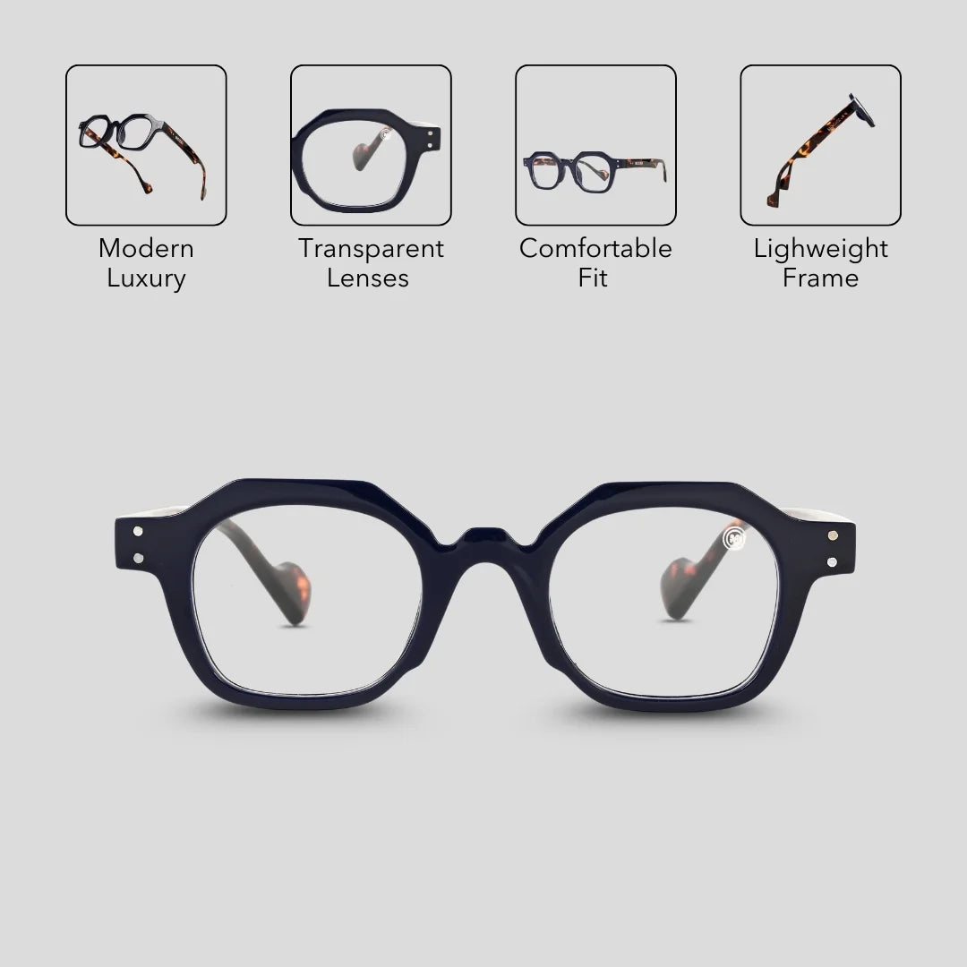 MOONX ORION S7 – UV400 Geometrical Round Glasses (Unisex)
