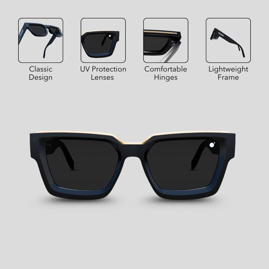 MOONX THE UNIVERSE - UV400 Wayfarer Sunglasses (Unisex)